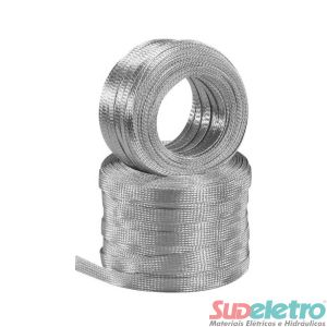 CORDOALHA CHATA DE COBRE ESTANHADA 1" X 2MM (25,4MM) - POR METRO