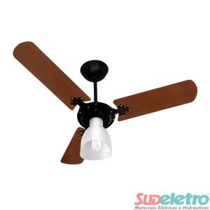 VENTILADOR NEW DELTA LIGHT 3 PÁS PRETO - VENTI-DELTA