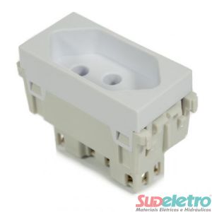 TOMADA 2P+T 20A/250V BRANCO - REFINATTO