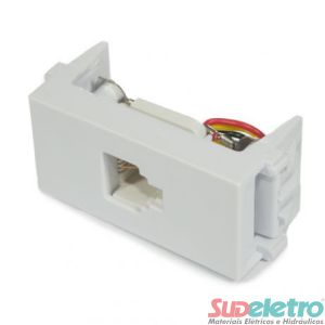 MÓDULO DE COMUNICAÇÃO RJ11 4 FIOS BRANCO - REFINATTO
