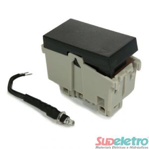 INTERRUPTOR SIMPLES/PARALELO COM LED 10A PRETO - REFINATTO