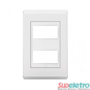 PLACA 4X2 2 MÓDULOS PREMIUM ALTO BRILHO - REFINATTO