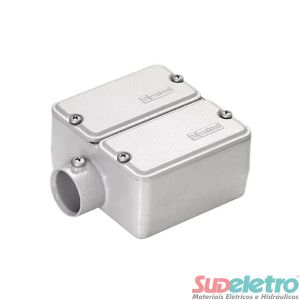 CONDULETE DUPLO EM ALUMÍNIO TIPO C 3/4" C/T S/R S/VED - WETZEL