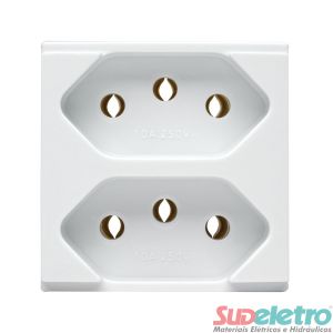 MÓDULO TOMADA DUPLEX 10A - DUALE UP