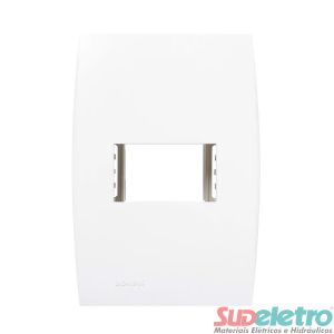 PLACA 4X2 COM SUPORTE 1 MÓDULO HORIZONTAL - ILUS