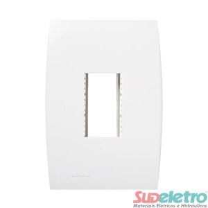 PLACA 4X2 COM SUPORTE 1 MÓDULO VERTICAL - ILUS