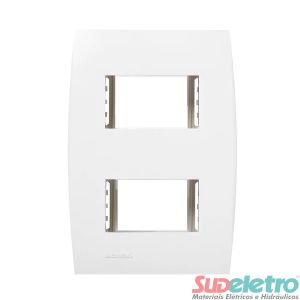 PLACA 4X2 COM SUPORTE 2 MÓDULOS DISTANTES - ILUS