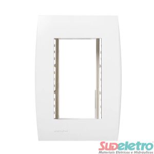 PLACA 4X2 COM SUPORTE 3 MÓDULOS - ILUS