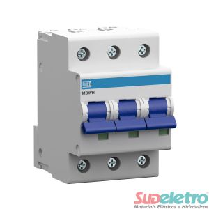 MINI DISJUNTOR TRIPOLAR 10A MDWH-C - WEG