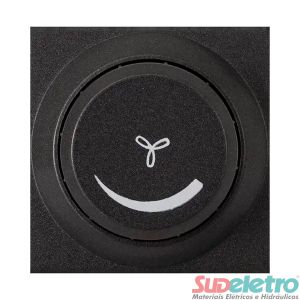 CONTROLE PARA VENTILADOR BIVOLT 2 MÓDULOS CARBONO METÁLICO - DELTA MONDO