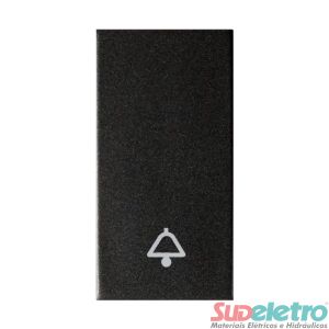 MÓDULO PULSADOR CAMPAINHA 16/250V CARBONO METÁLICO - DELTA MONDO