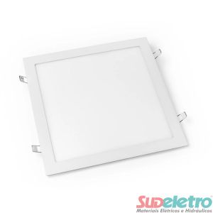 PLAFON DE LED QUADRADO PARA EMBUTIR 18W BIVOLT 3000K