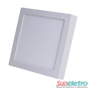 PLAFON DE LED QUADRADO PARA SOBREPOR 18W BIVOLT 3000K