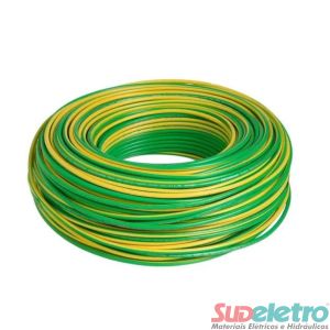 CABO FLEXÍVEL 750V 1MM 100M VERDE E AMARELO