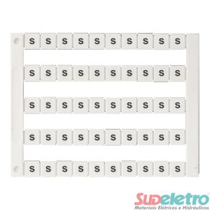 IDENTIFICADOR BORNE 5X5MM IDB5-BTWH LETRA S - WEG