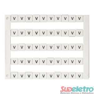 IDENTIFICADOR BORNE 5X5MM IDB-BTWH LETRA V - WEG