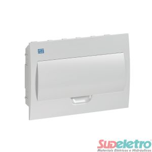 QUADRO DE DISTRIBUIÇÃO EM PVC - EMBUTIR 12 DISJ QDW02 - WEG