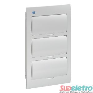 QUADRO DE DISTRIBUIÇÃO EM PVC - EMBUTIR 36 DISJ QDW02