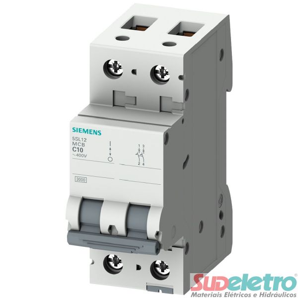DISJUNTOR BIPOLAR 25A CURVA C 5SL1 - SIEMENS
